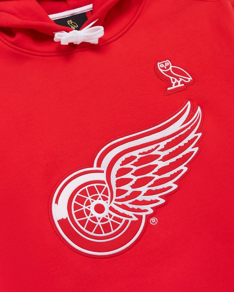 pulls à capuche ovo detroit red wings doctobre