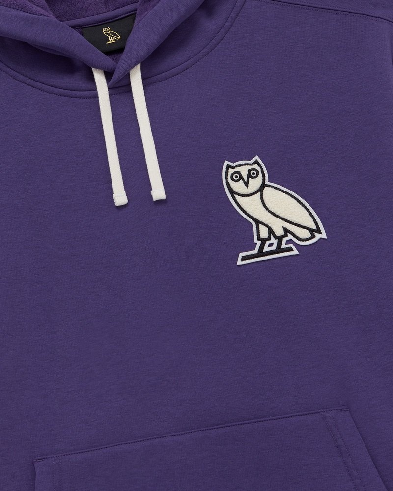pulls ovo mini og plush hoodie violet
