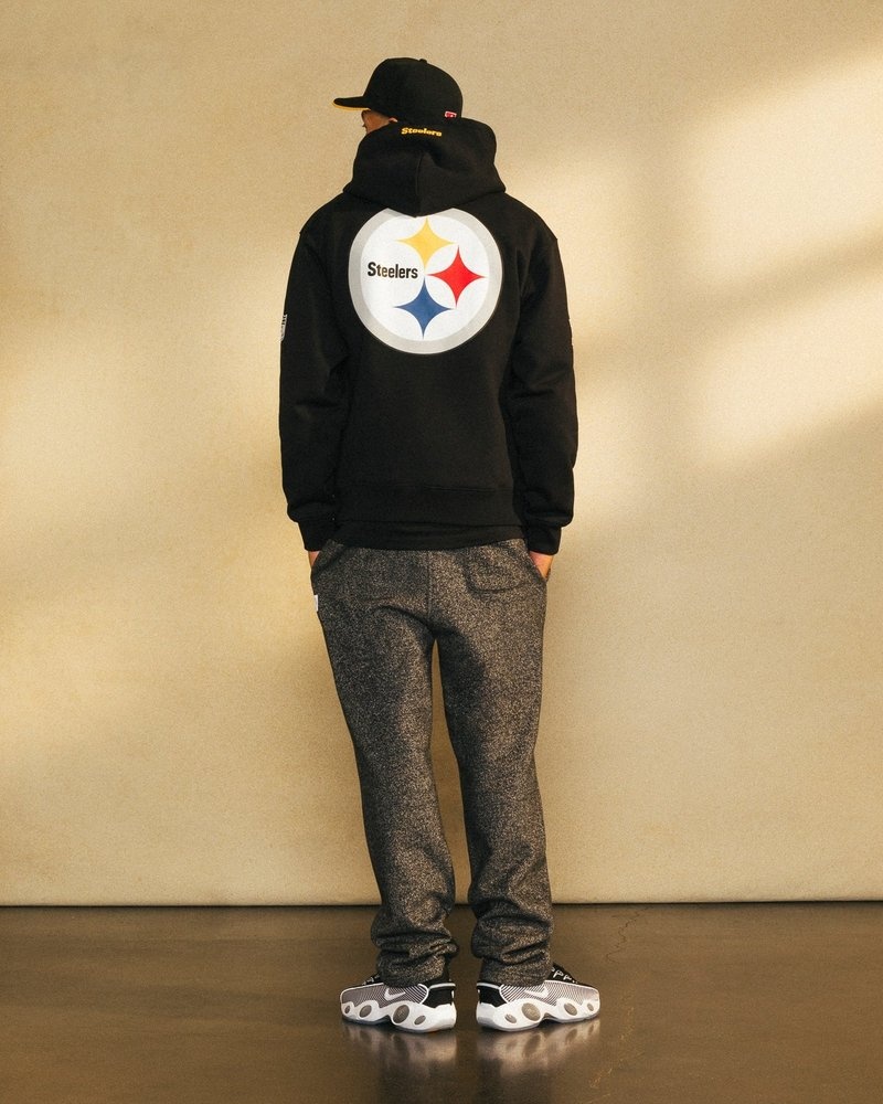 sweat à capuche noir ovo nfl pittsburgh steelers og collection octobre.