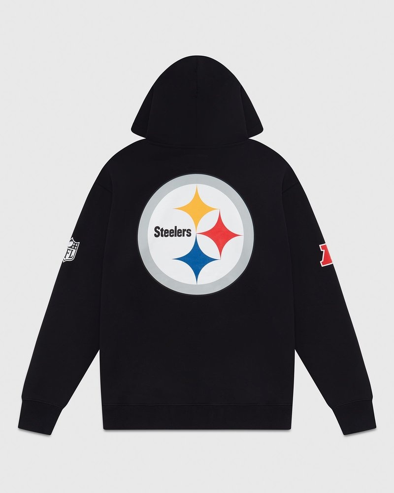 sweat à capuche noir ovo nfl pittsburgh steelers og collection octobre.