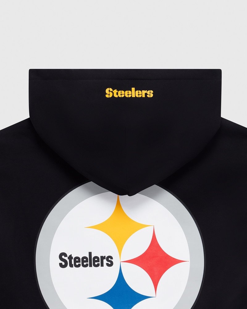 sweat à capuche noir ovo nfl pittsburgh steelers og collection octobre.