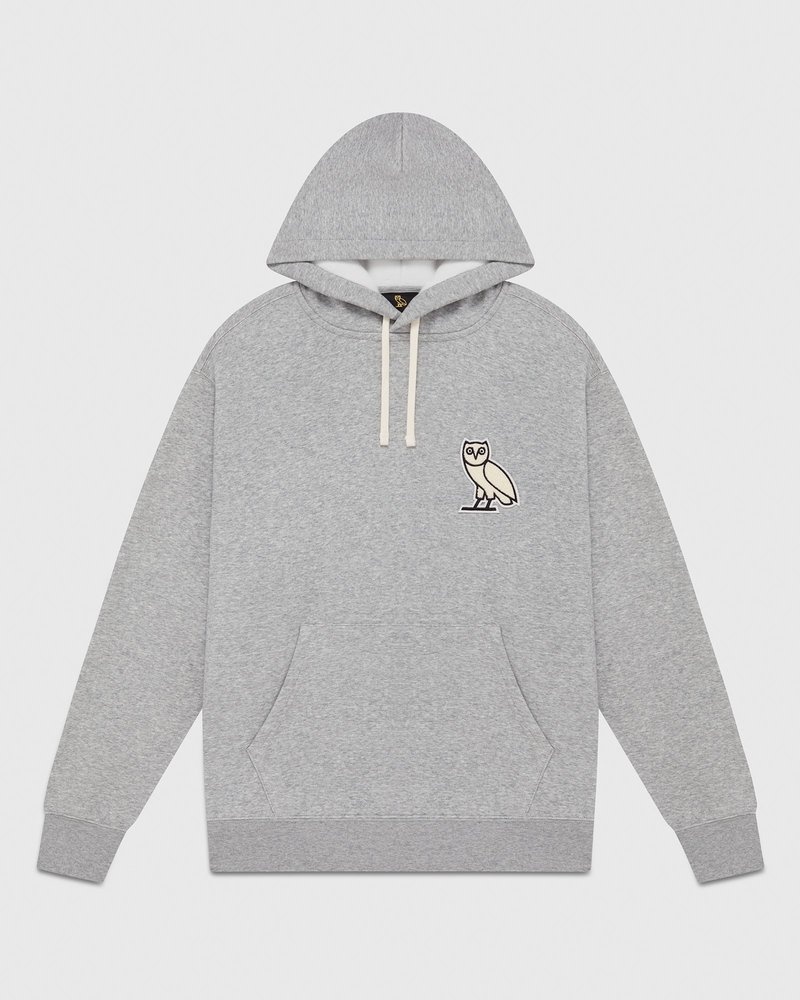 pulls ovo mini og plush hoodie gris