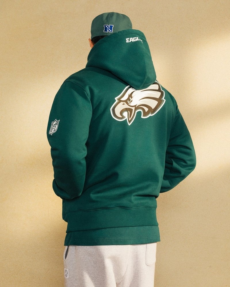 sweat à capuche vert ovo nfl philadelphia eagles og collection octobre.