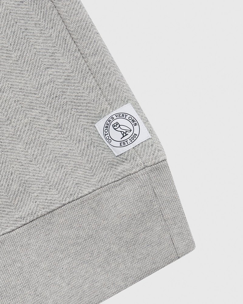 pulls à capuche gris à chevrons ovo octobers very own