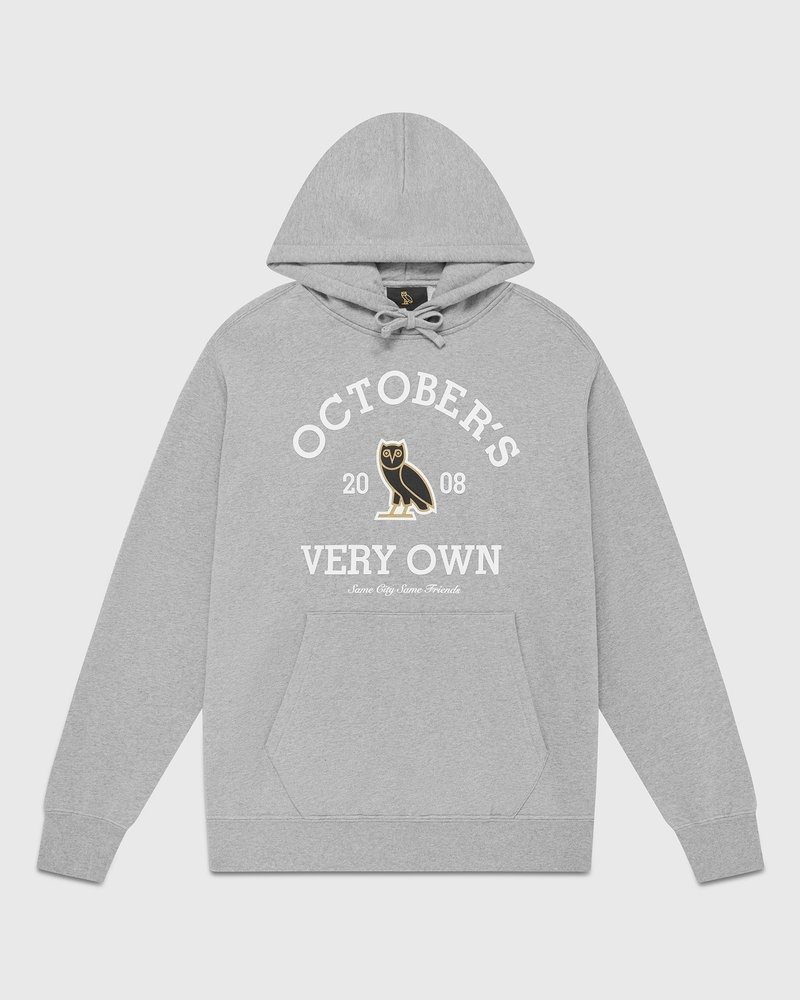 pulls à capuche gris ovo collegiate collection octobre