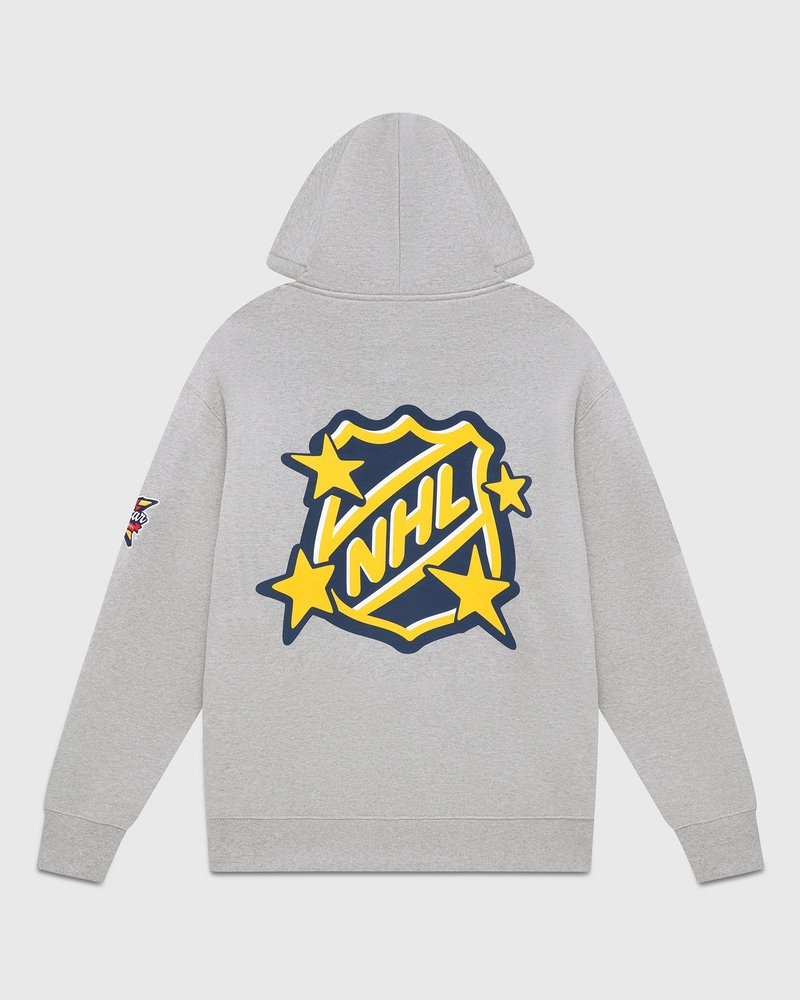 pulls à capuche ovo nhl all star gris édition limitée doctobre