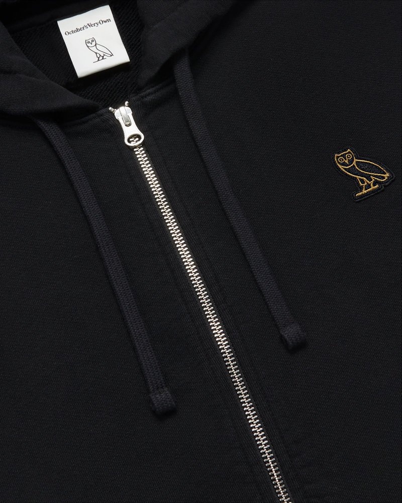 pulls octobers very own ovo classic à capuche zippée noire