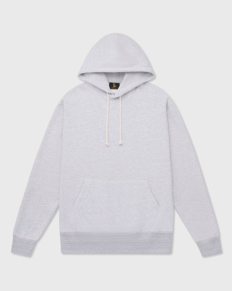 pulls à capuche en polaire mouchetée ovo gris collection octobre