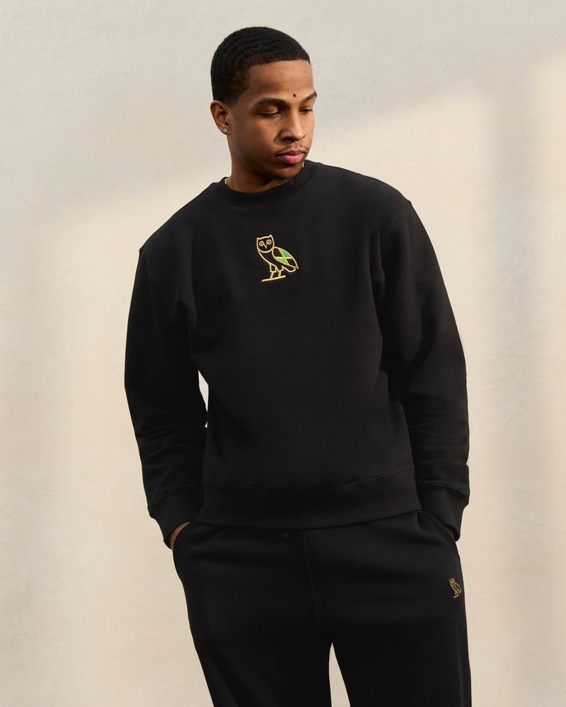 pulls octobers very own ovo international mini og crewneck jamaïque