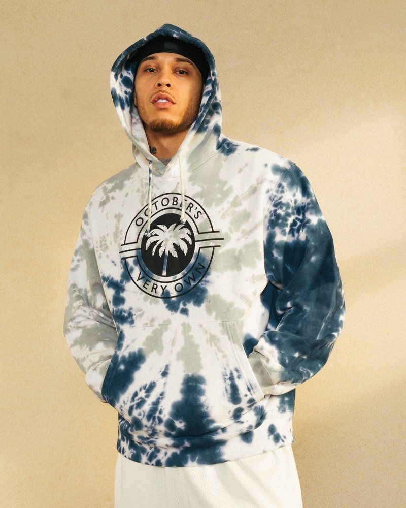 pulls le sweat à capuche tie-dye ovo tropics doctobre