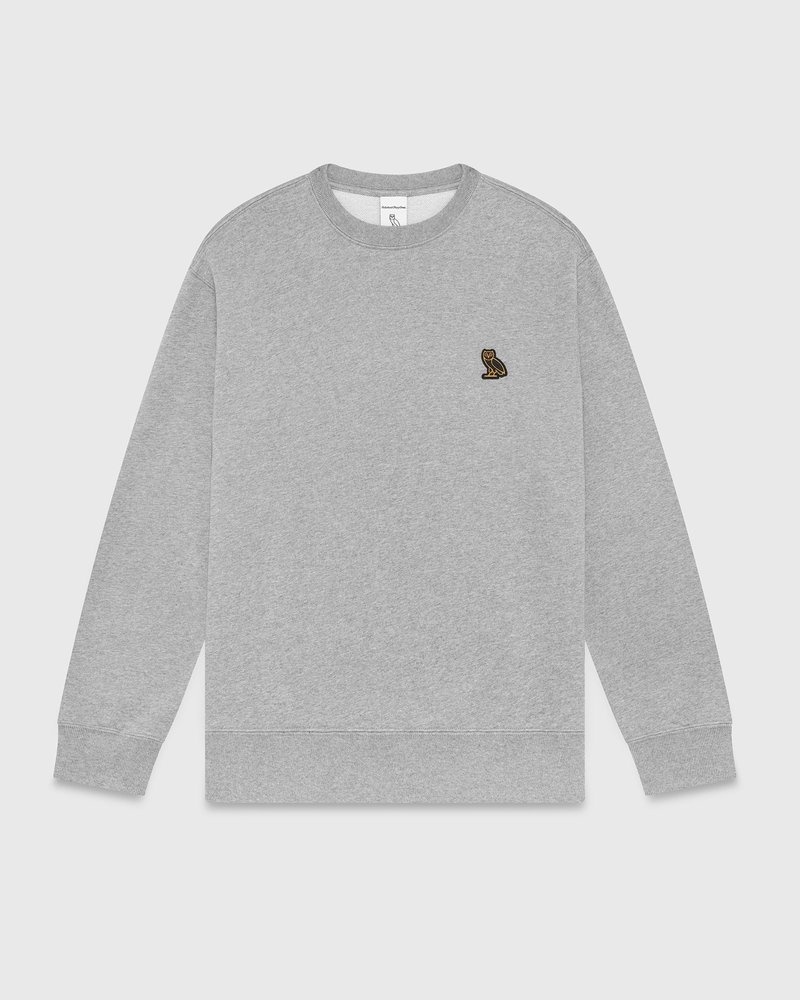 pulls ovo classic à col rond gris collection octobre