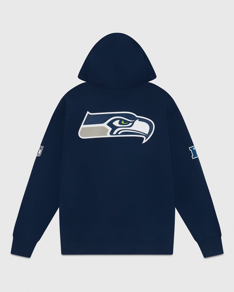 pulls sweat à capuche bleu ovo nfl seattle seahawks og collection octobre.