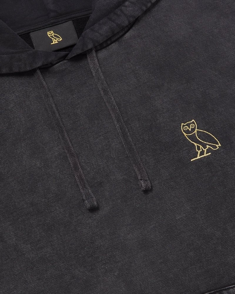 pulls à capuche noirs teints en pièce ovo muskoka collection octobre