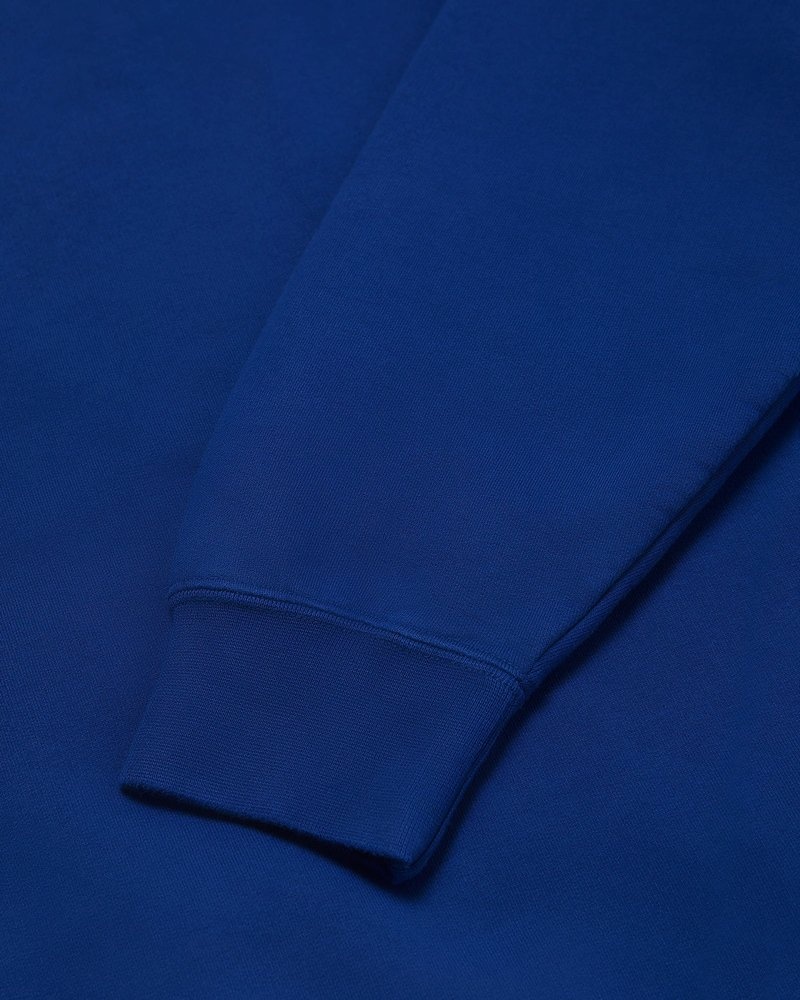 pulls ovo collegiate à col rond bleu royal collection octobre