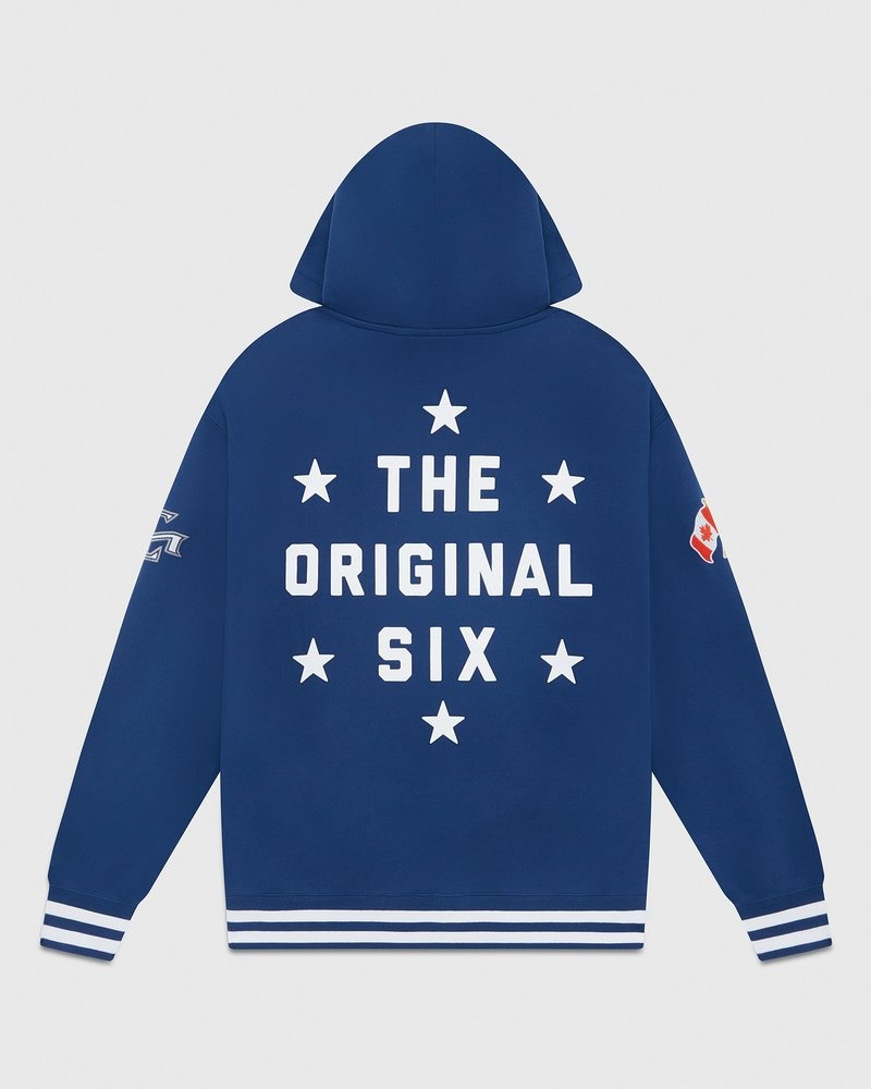 pulls à capuche bleus ovo toronto maple leafs édition limitée doctobre