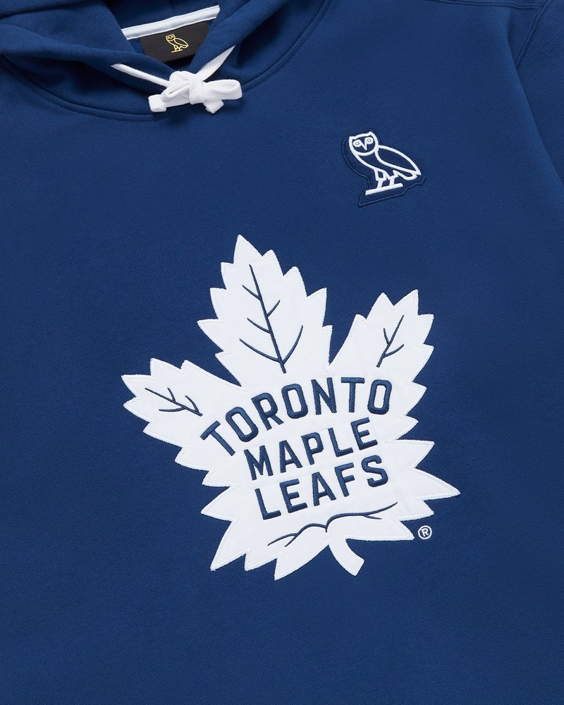 pulls à capuche bleus ovo toronto maple leafs édition limitée doctobre