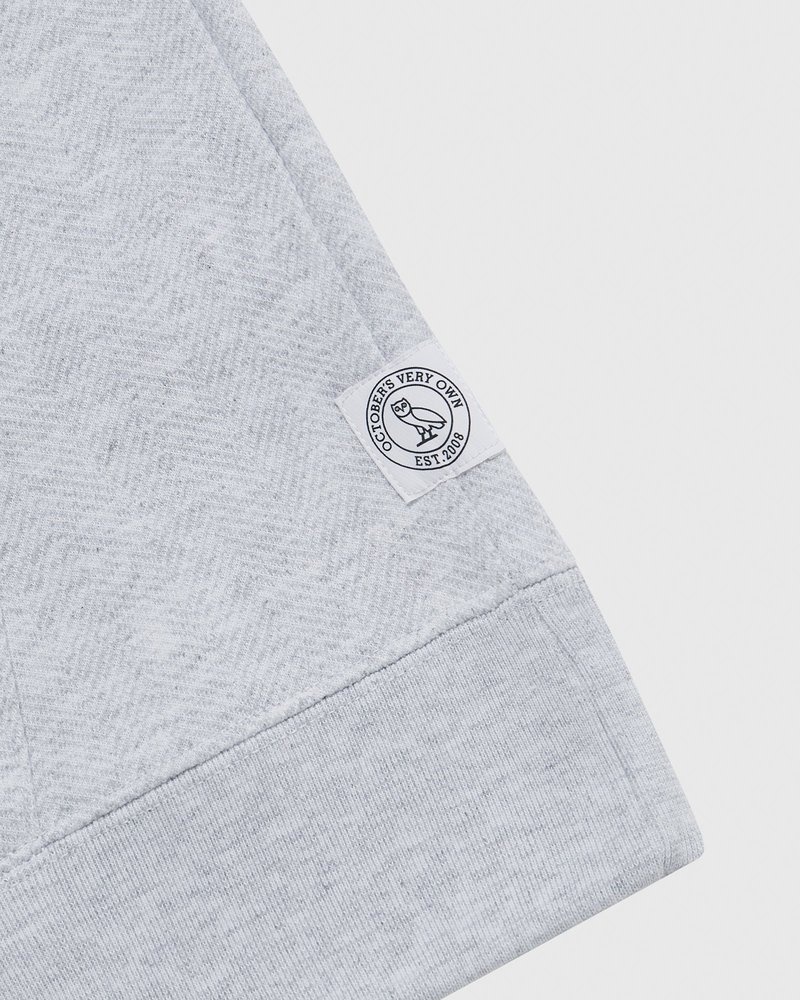 pulls à capuche gris à chevrons ovo octobers very own