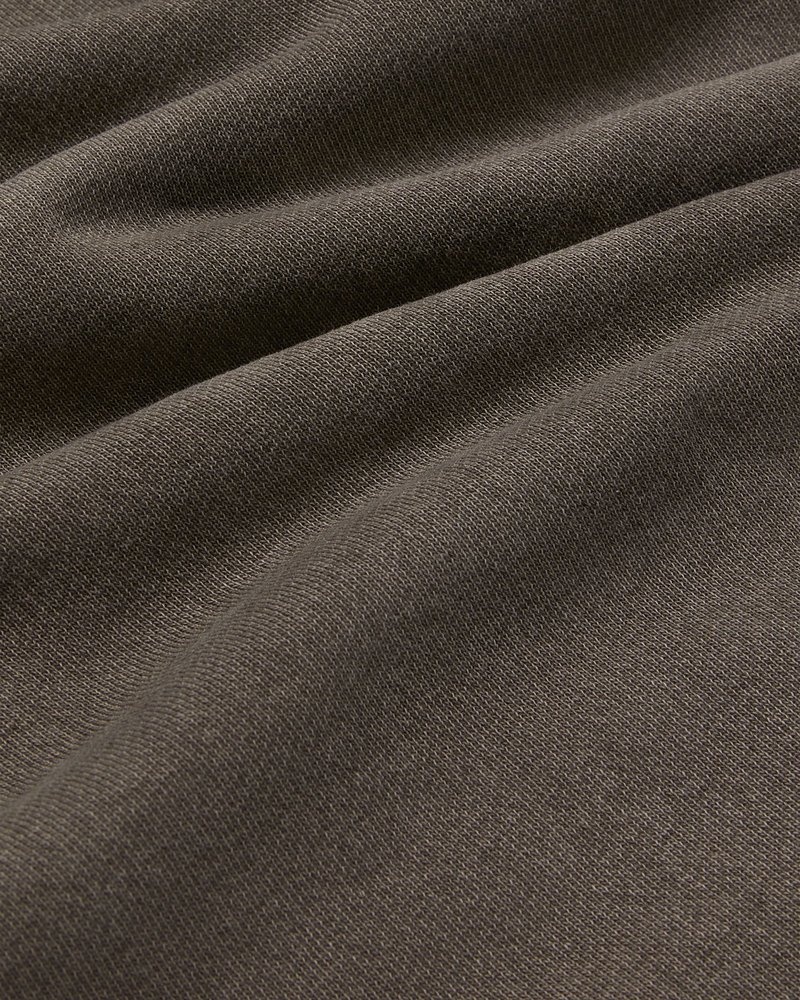 pulls ovo muskoka garment dyed full-zip hoodie marron