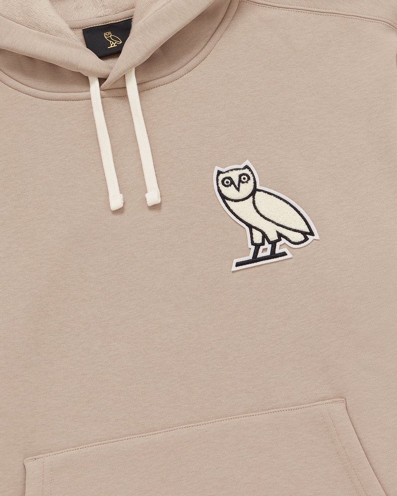 pulls ovo mini og plush hoodie sand