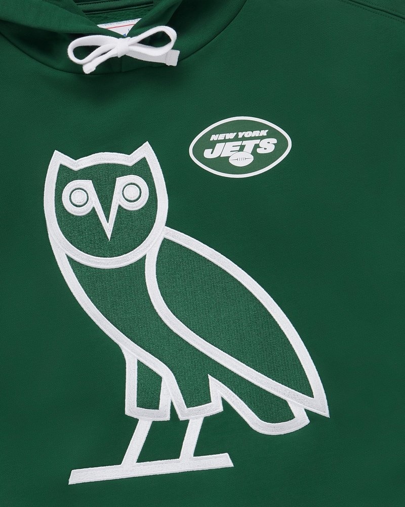 pulls ovo nfl new york jets og à capuche vert collection octobre.