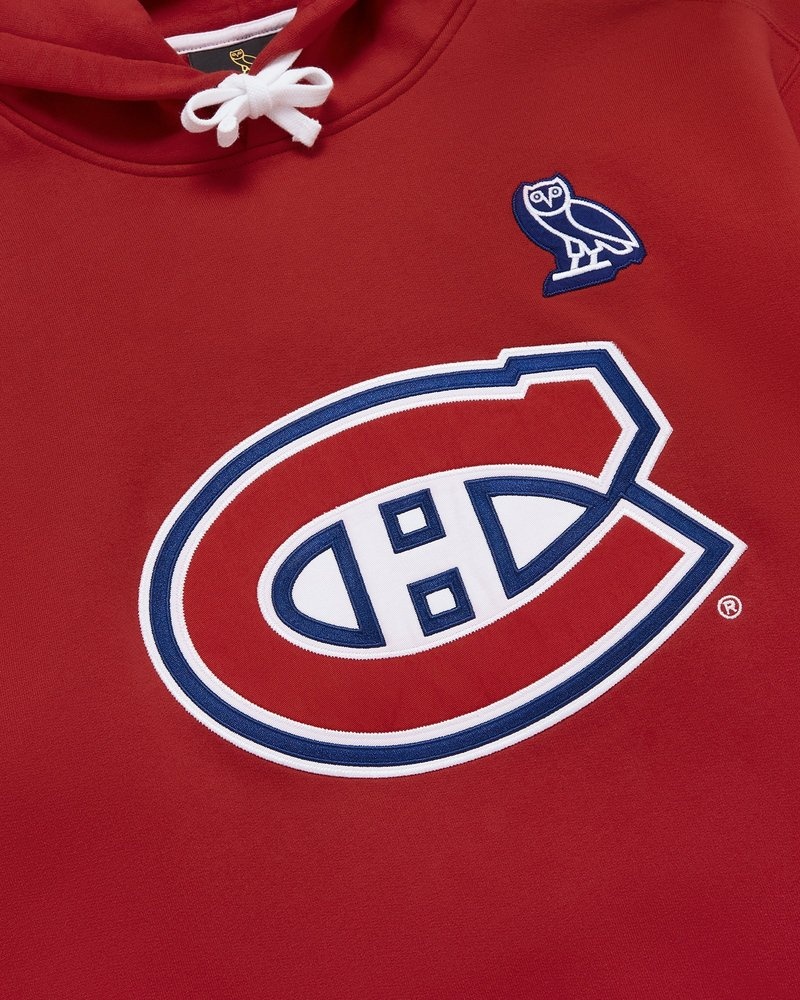 les chandails à capuchon rouges ovo des canadiens de montréal édition limitée doctobre