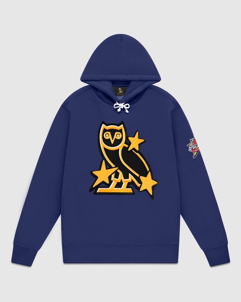 pulls à capuche bleus ovo nhl all star édition limitée doctobre