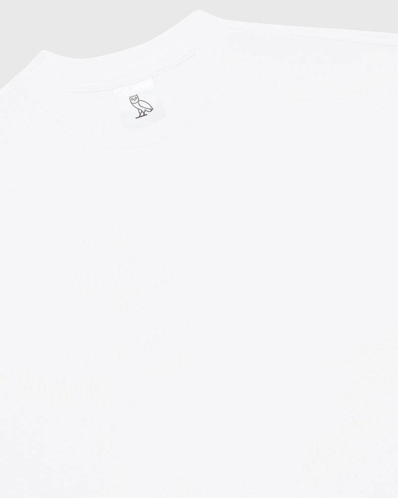 t-shirt ovo court à manches longues blanc collection octobers very own
