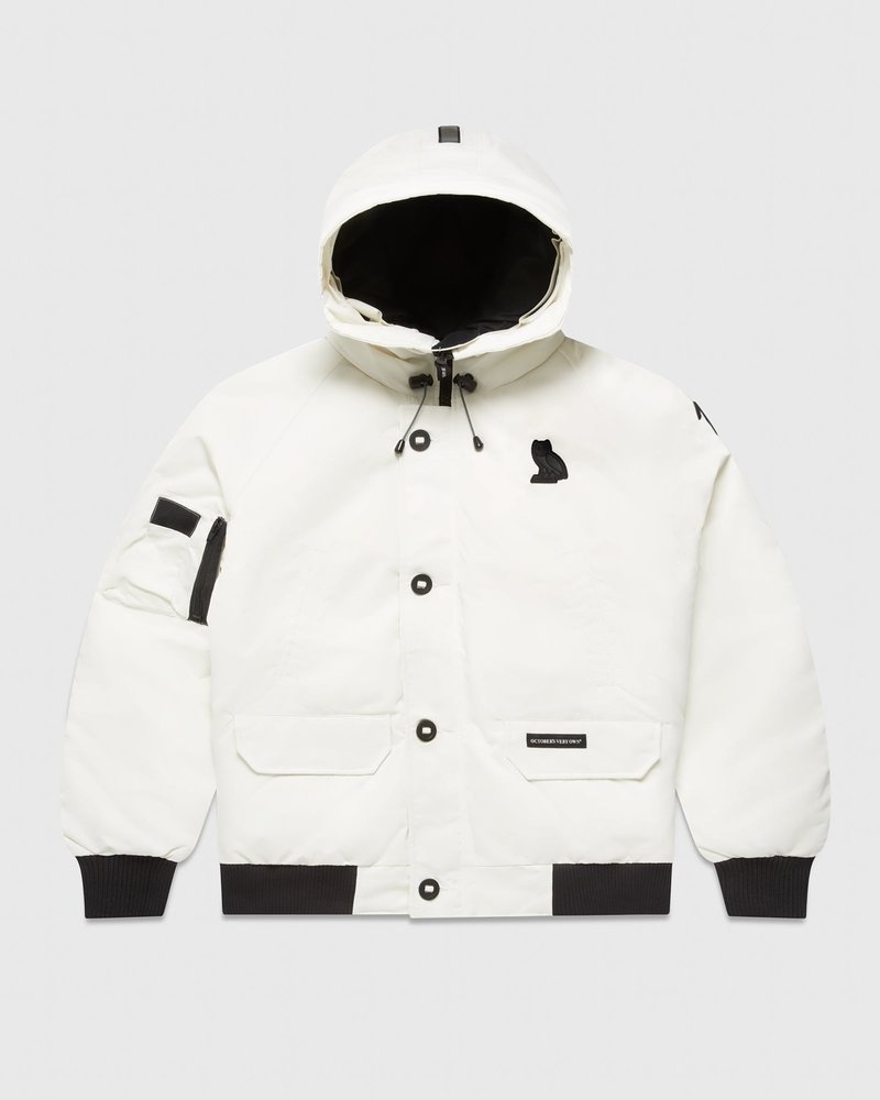 veste bomber blanche ovo canada goose chilliwack collection octobre