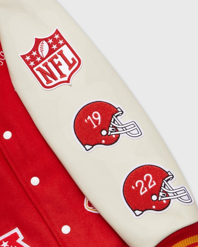 veste universitaire rouge ovo nfl kansas city chiefs collection octobers very own