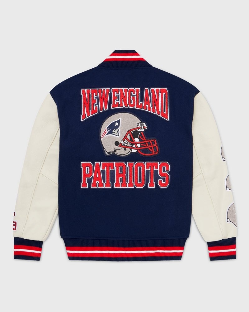 veste universitaire bleue ovo nfl new england patriots collection octobers very own