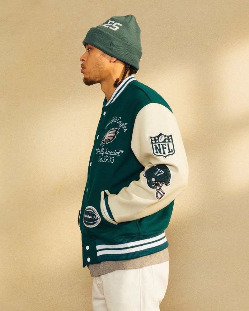 veste universitaire verte ovo nfl philadelphia eagles collection octobers very own