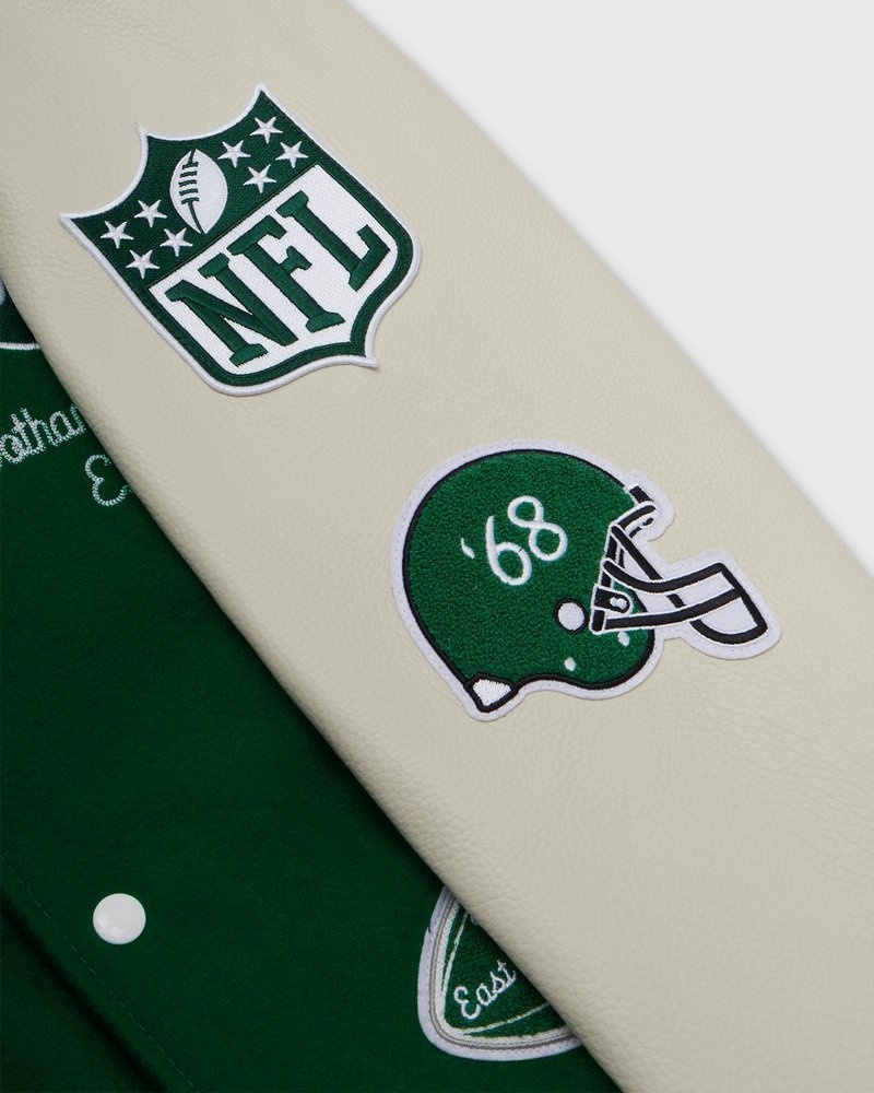 veste universitaire verte ovo nfl new york jets collection octobers very own