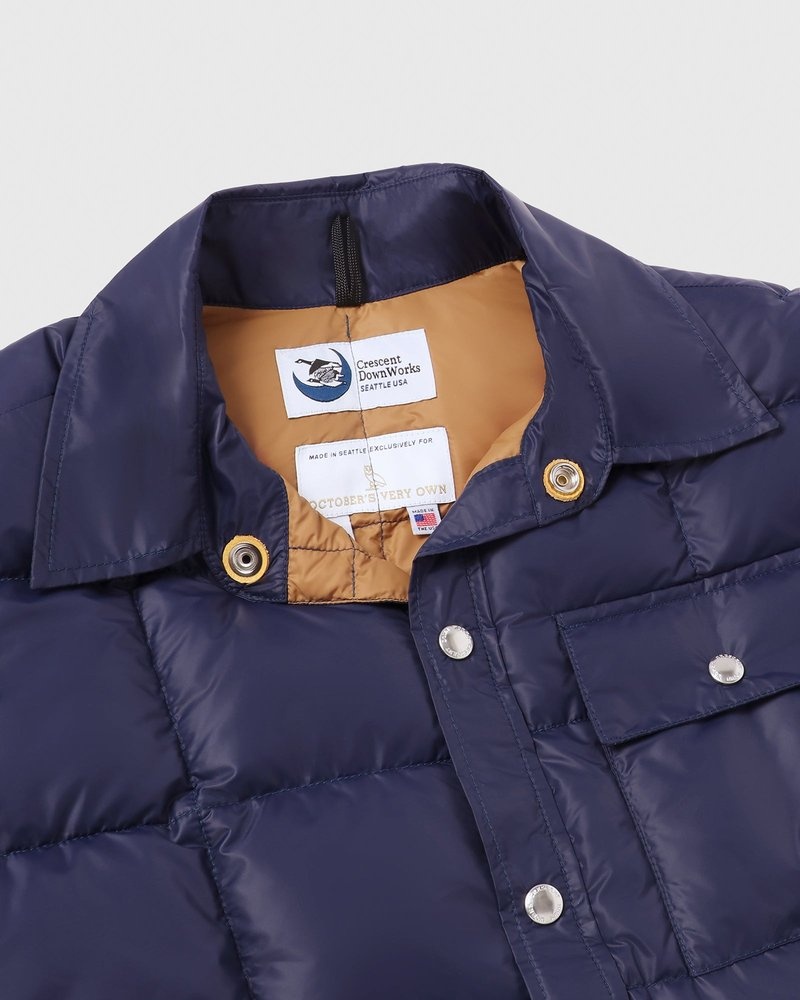 vêtements dextérieur doudoune ovo crescent down works bleu marine édition limitée octobre
