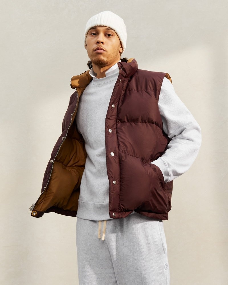 vêtements dextérieur octobers very own ovo crescent down works gilet italien vin