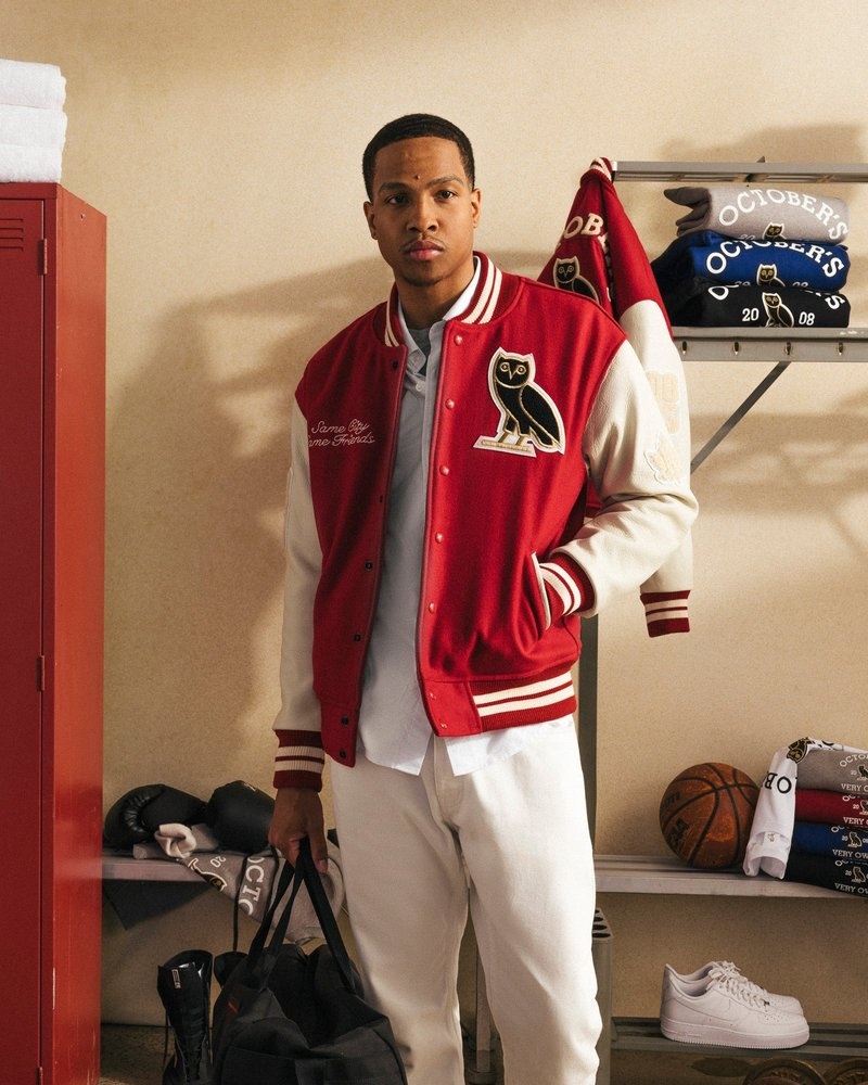 veste ovo collegiate rougecrème collection octobers very own