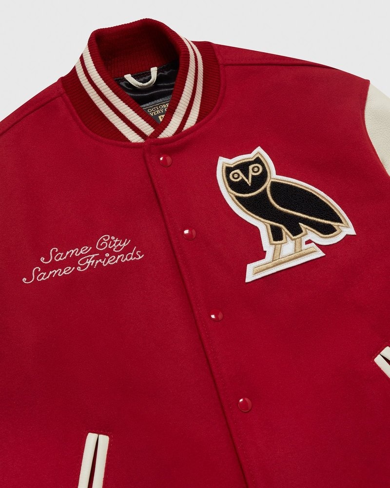 veste ovo collegiate rougecrème collection octobers very own