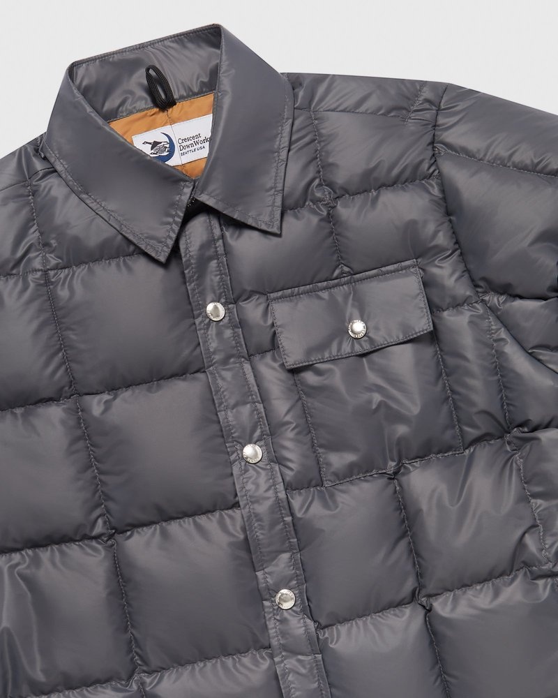 vêtements dextérieur doudoune ovo crescent down works grise collection octobers very own