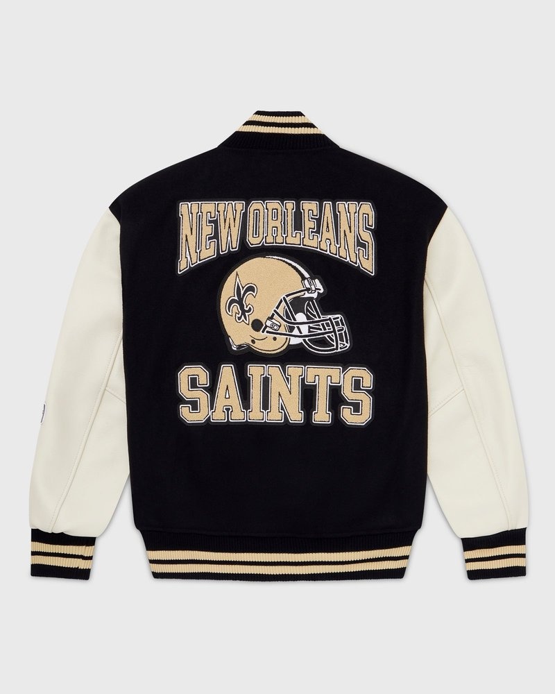 veste universitaire ovo nfl new orleans saints noire collection octobers very own
